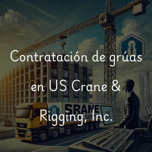 Contratación de grúas en US Crane & Rigging, Inc.