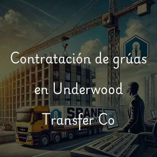 Contratación de grúas en Underwood Transfer Co