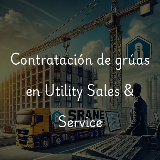 Contratación de grúas en Utility Sales & Service