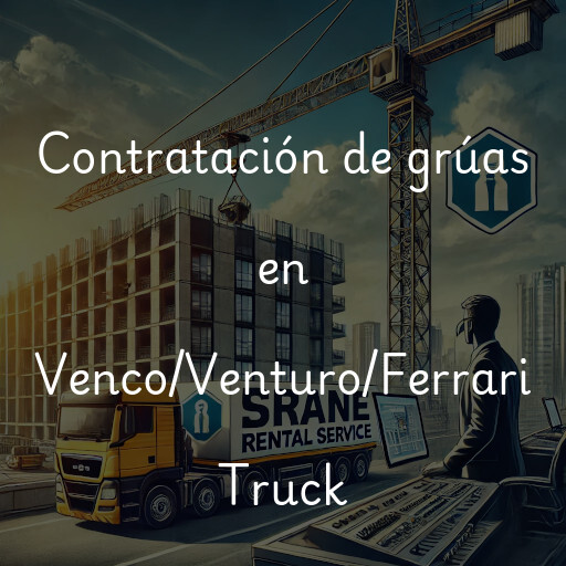 Contratación de grúas en Venco/Venturo/Ferrari Truck