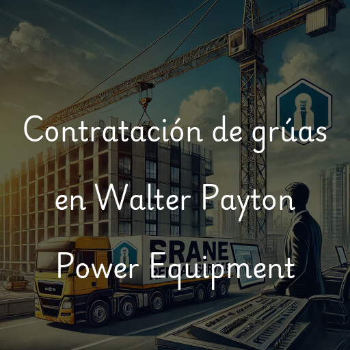 Contratación de grúas en Walter Payton Power Equipment