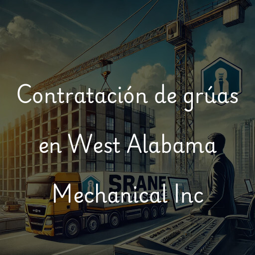 Contratación de grúas en West Alabama Mechanical Inc