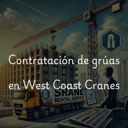 Contratación de grúas en West Coast Cranes