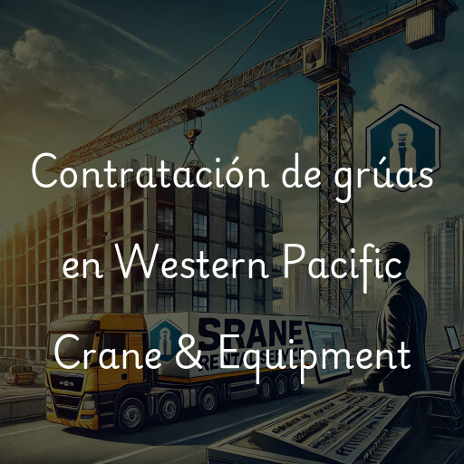 Contratación de grúas en Western Pacific Crane & Equipment