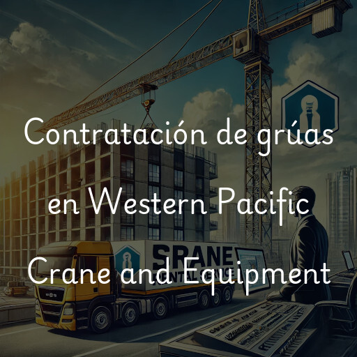 Contratación de grúas en Western Pacific Crane and Equipment