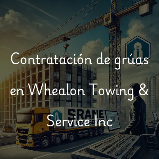 Contratación de grúas en Whealon Towing & Service Inc