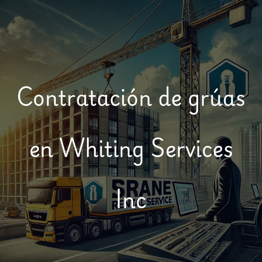 Contratación de grúas en Whiting Services Inc