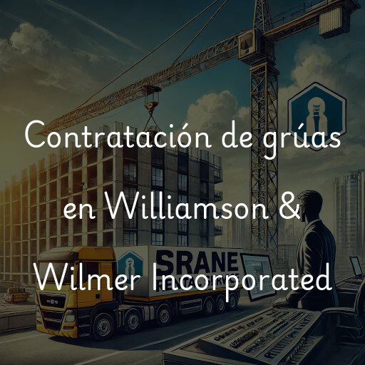 Contratación de grúas en Williamson & Wilmer Incorporated