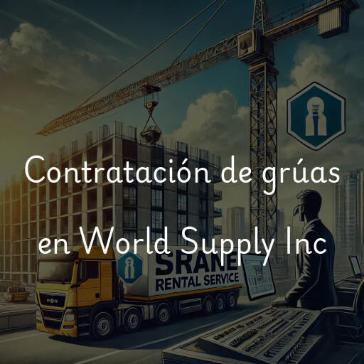 Contratación de grúas en World Supply Inc