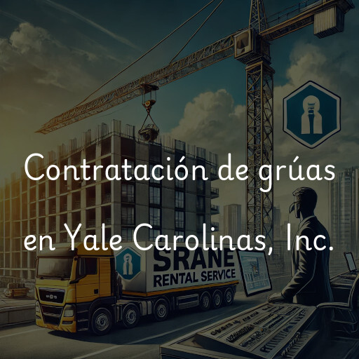 Contratación de grúas en Yale Carolinas, Inc.