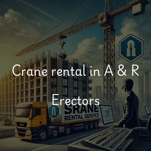 Crane rental in A & R Erectors