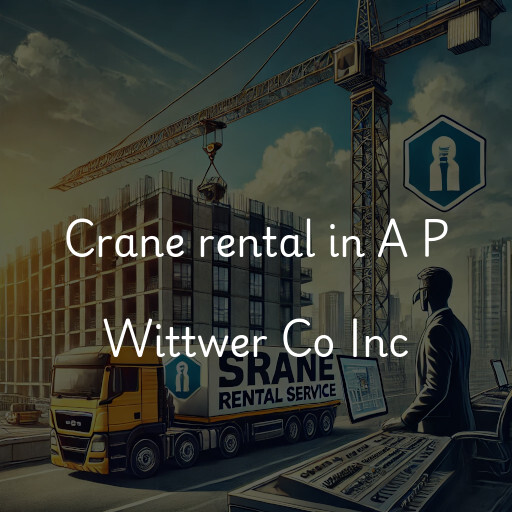 Crane rental in A P Wittwer Co Inc