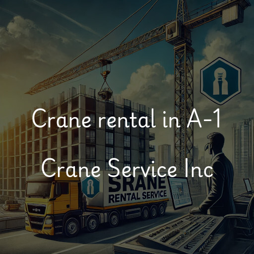 Crane rental in A-1 Crane Service Inc