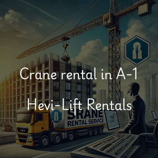 Crane rental in A-1 Hevi-Lift Rentals