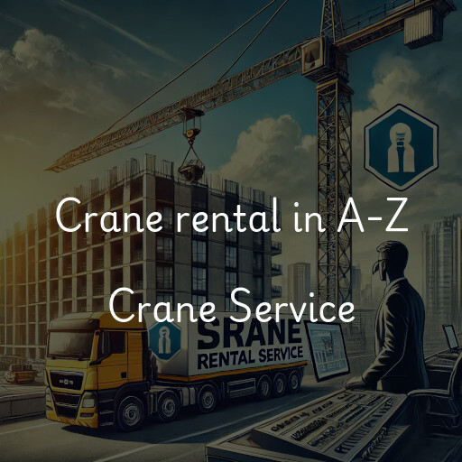 Crane rental in A-Z Crane Service