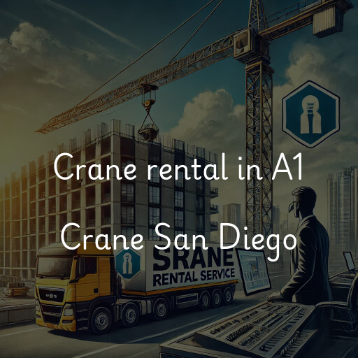 Crane rental in A1 Crane San Diego