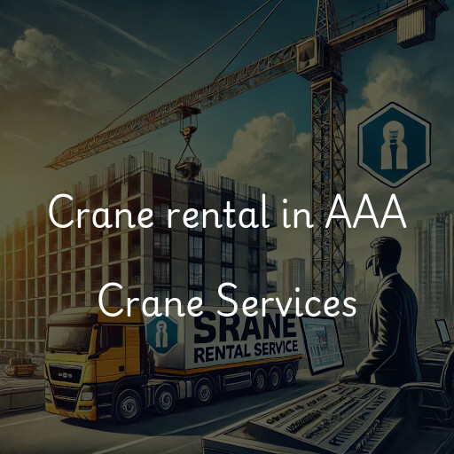 Crane rental in AAA Crane Services