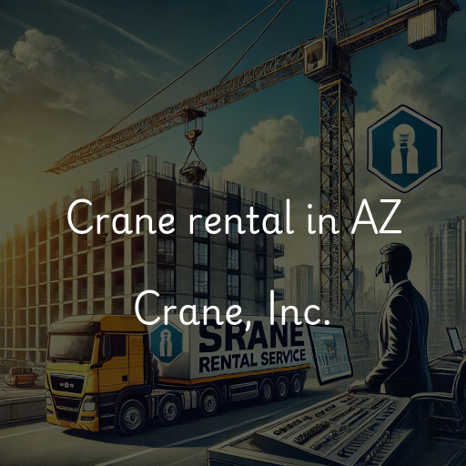 Crane rental in AZ Crane, Inc.