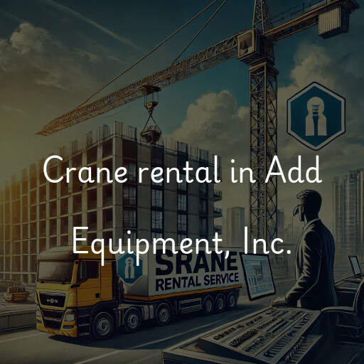 Crane rental in Add Equipment, Inc.