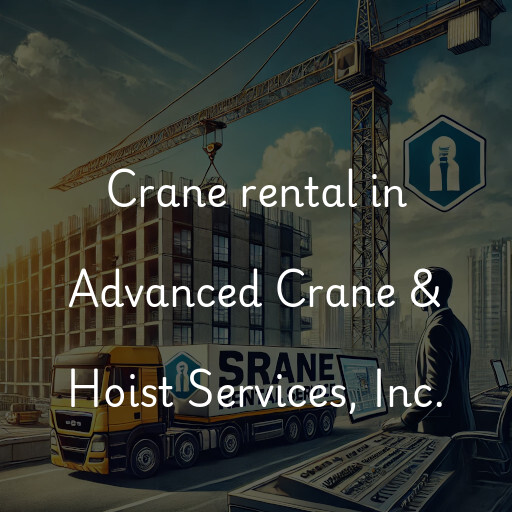 Crane rental in Advanced Crane & Hoist Services, Inc.