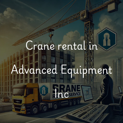 Crane rental in Advanced Equipment Inc