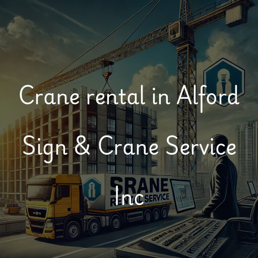 Crane rental in Alford Sign & Crane Service Inc