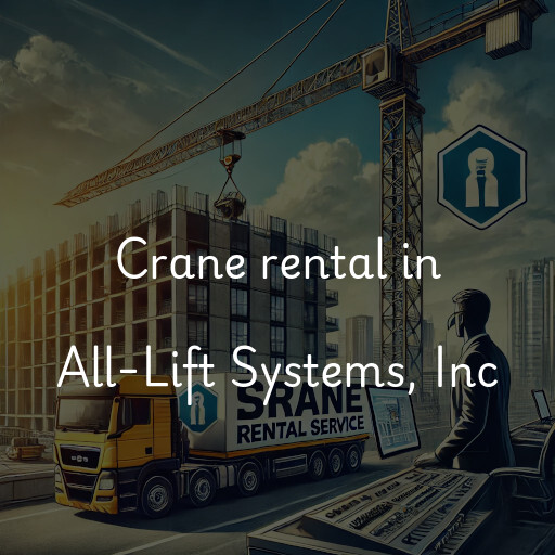 Crane rental in All-Lift Systems, Inc