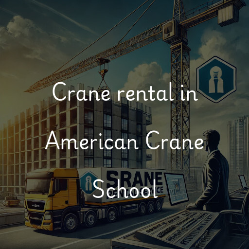 Crane rental in American Crane School