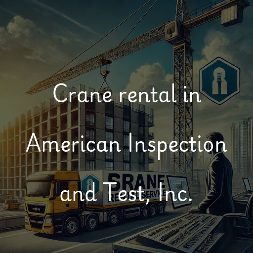 Crane rental in American Inspection and Test, Inc.