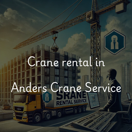 Crane rental in Anders Crane Service