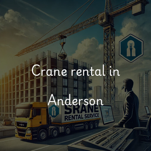 Crane rental in Anderson