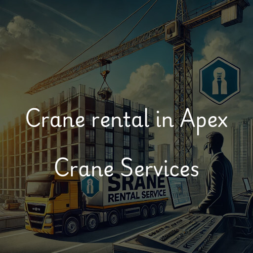 Crane rental in Apex Crane Services