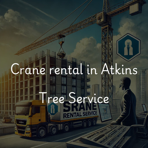 Crane rental in Atkins Tree Service