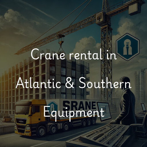 Crane rental in Atlantic & Southern Equipment