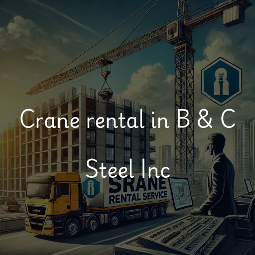 Crane rental in B & C Steel Inc