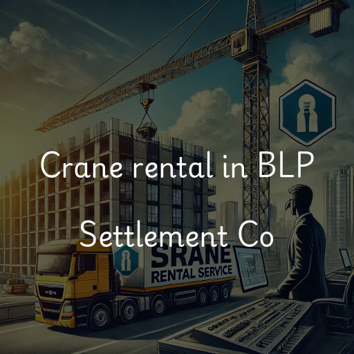 Crane rental in BLP Settlement Co