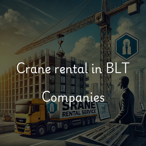 Crane rental in BLT Companies