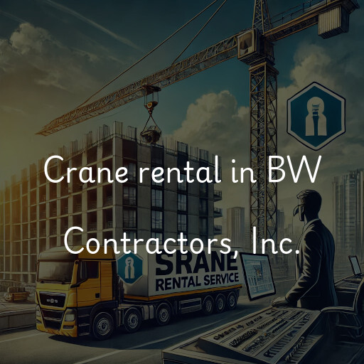 Crane rental in BW Contractors, Inc.