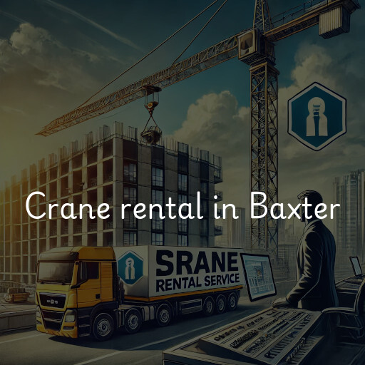 Crane rental in Baxter