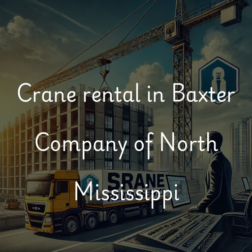 Crane rental in Baxter Company of North Mississippi