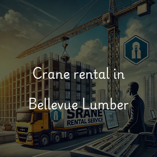 Crane rental in Bellevue Lumber