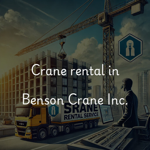 Crane rental in Benson Crane Inc.