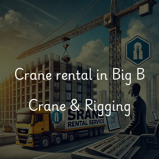 Crane rental in Big B Crane & Rigging