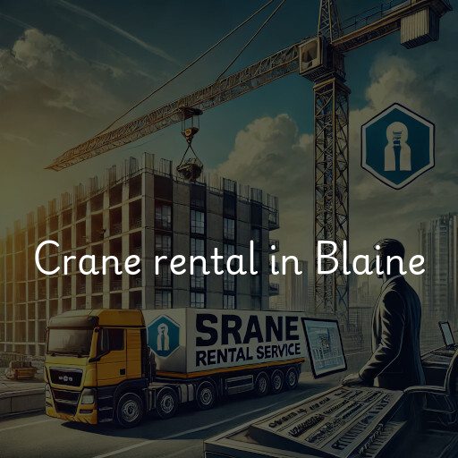 Crane rental in Blaine