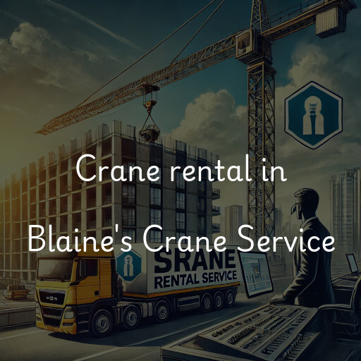 Crane rental in Blaine's Crane Service