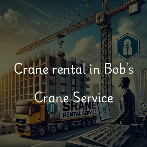 Crane rental in Bob's Crane Service