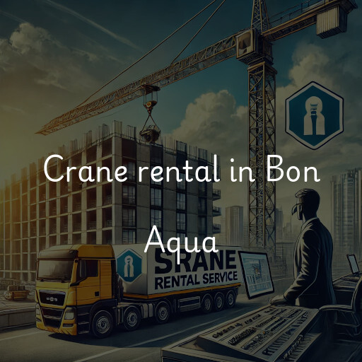 Crane rental in Bon Aqua