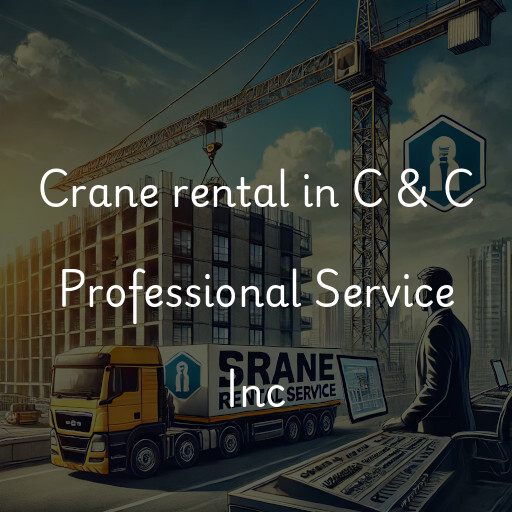 Crane rental in C & C Professional Service Inc