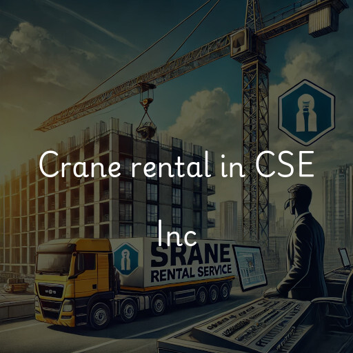 Crane rental in CSE Inc