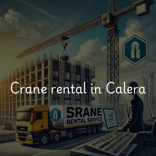 Crane rental in Calera